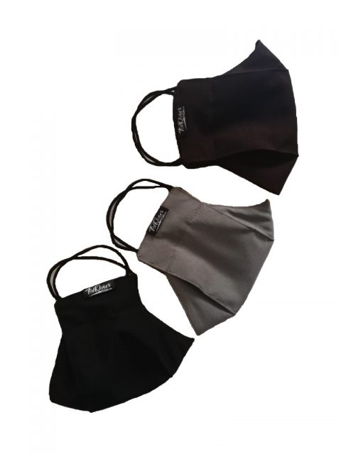 SETX3 Tapabocas 3D Hombre Unicolor 3 capas TL